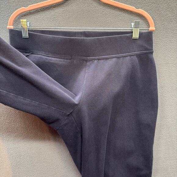 Lands End Starfish Crop Pants Womens M 10-12 Black Casual Lounge Comfy - Picture 4 of 13